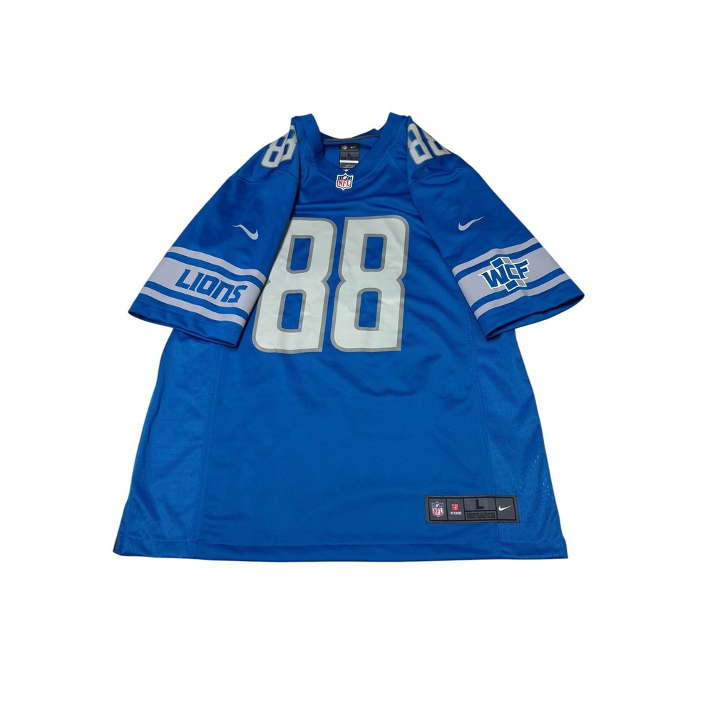 Nike NFL Detroit Lions TJ Hockenson 88 Jersey Blue Mens Large